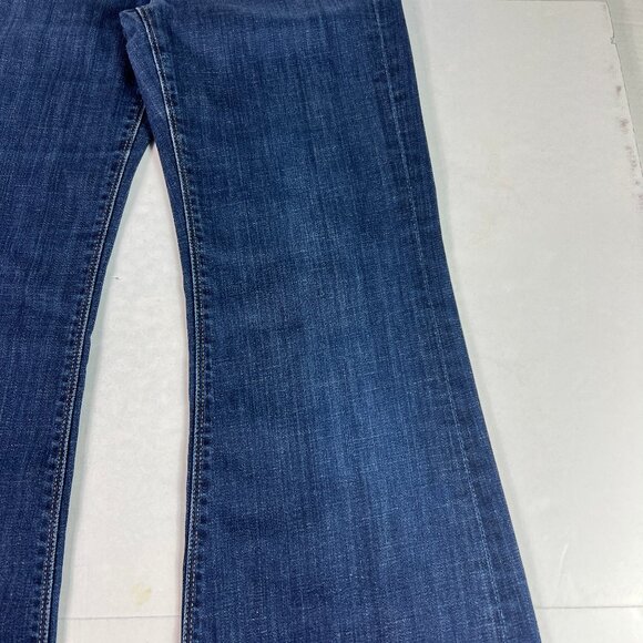 7 For All Mankind Jeans Women's 28x30* Ginger Flare Low Rise Blue Denim Tag 26 - Picture 4 of 16